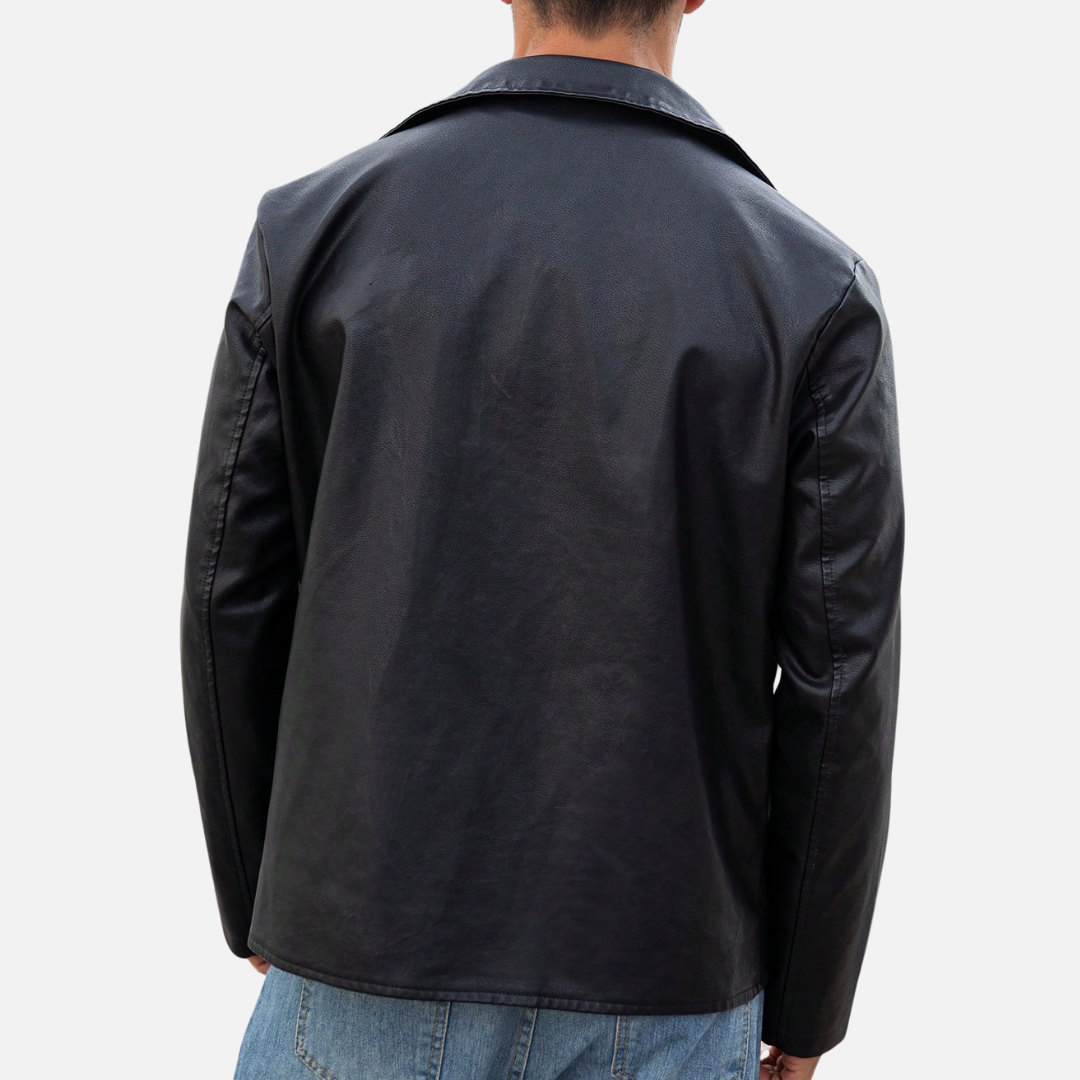 Jaqueta de Couro Masculina Montezari MTZ816