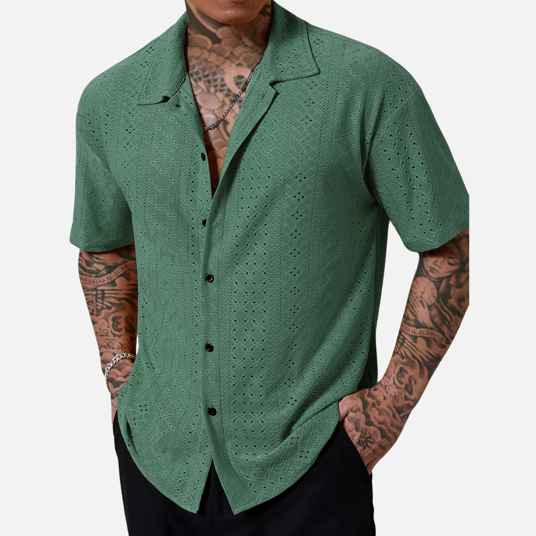 Camisa de Botão Masculina MTZ86