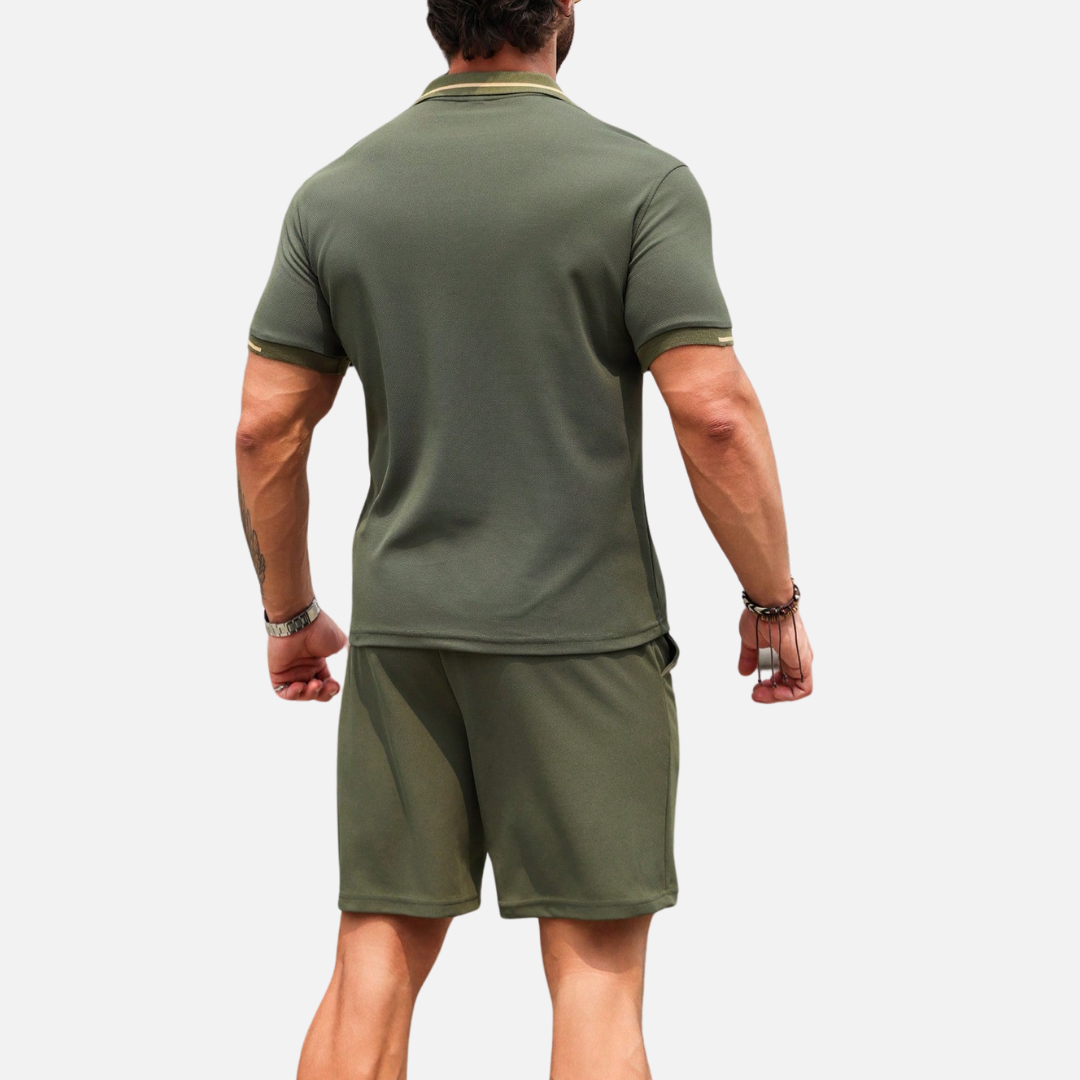 Conjunto Camisa Polo e Short Masculino Montezari MTZ24