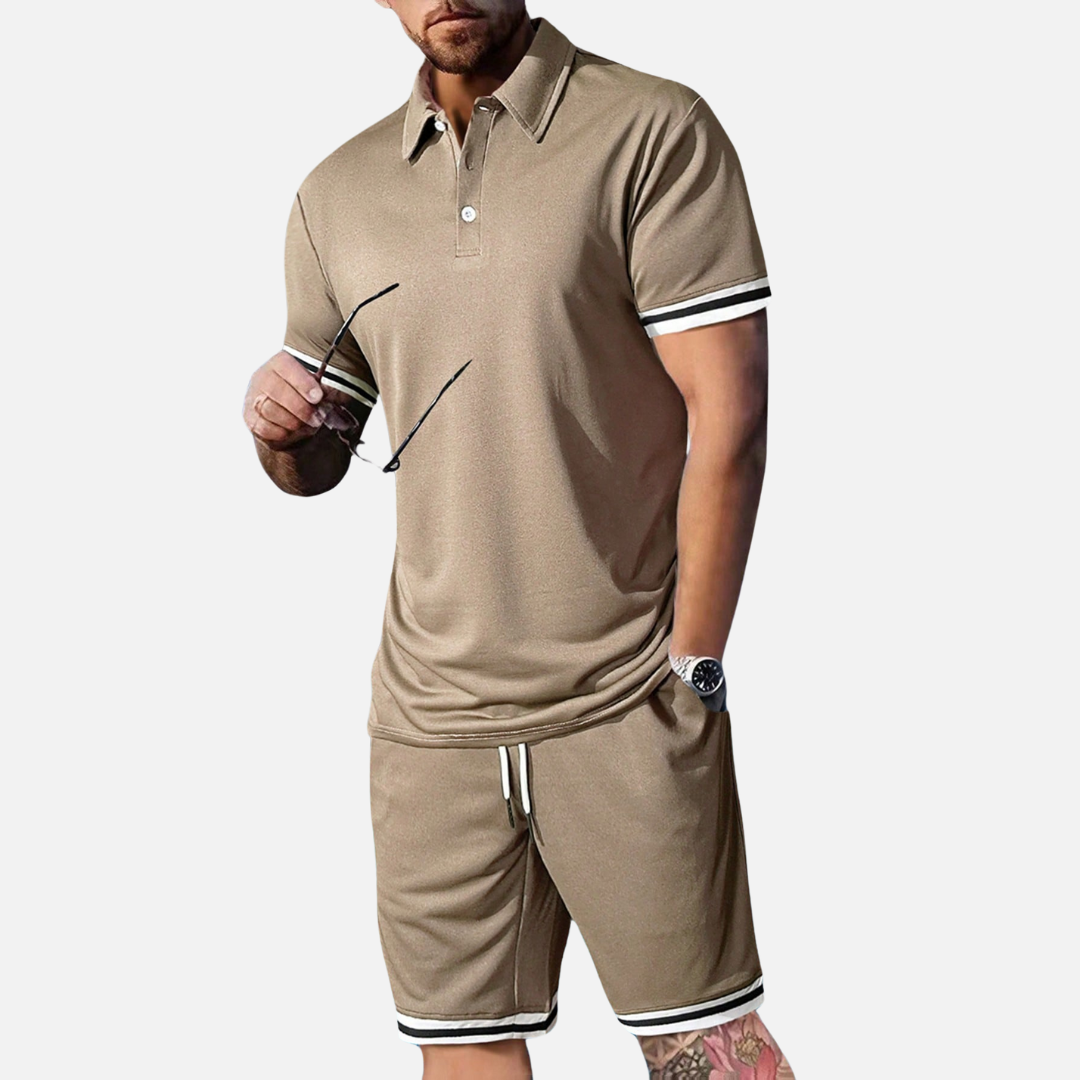 Conjunto Camisa Polo e Short Masculino Montezari MTZ40