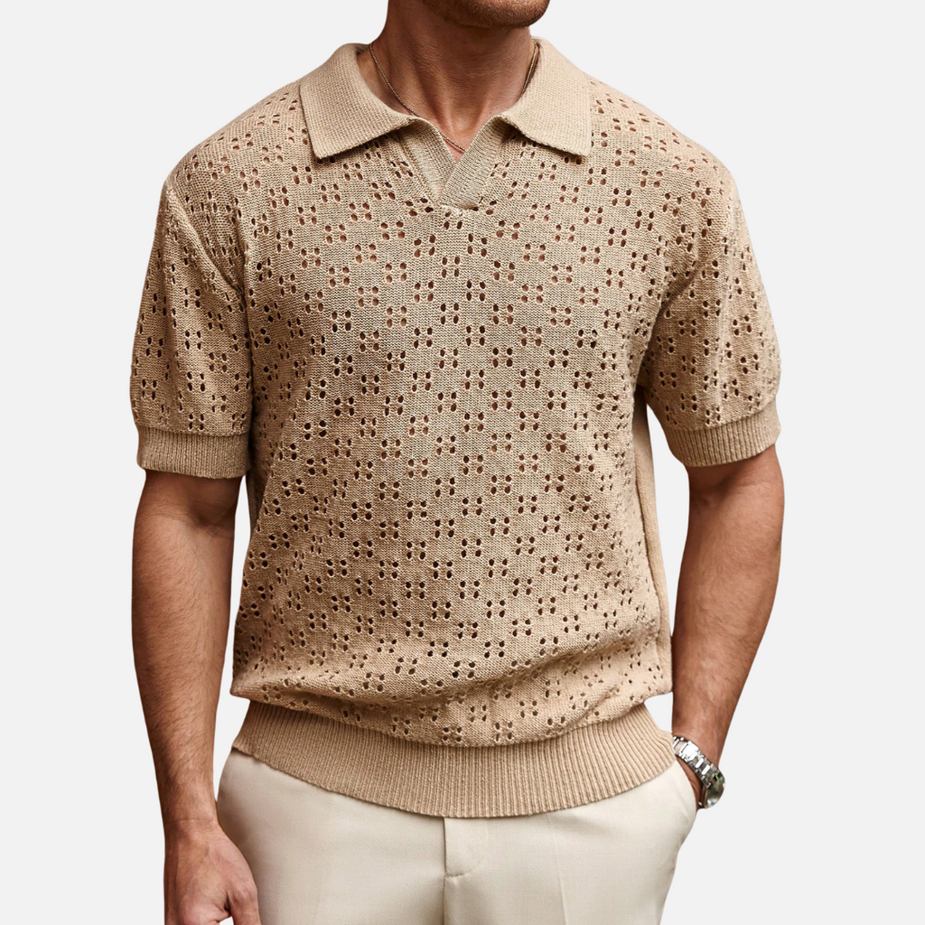 Camisa Polo Masculina Texturizada Montezari MTZ61