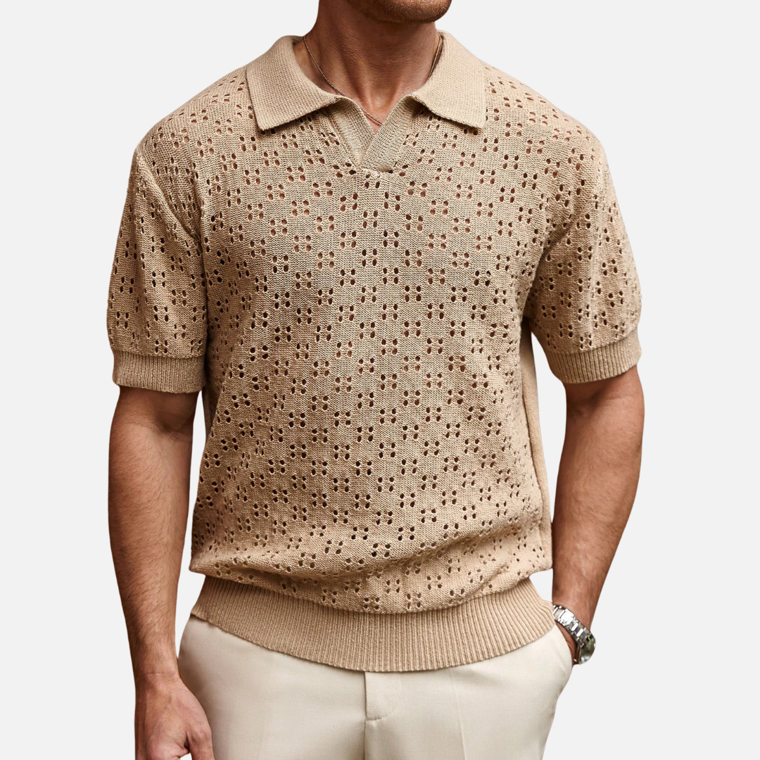 Camisa Polo Masculina Texturizada Montezari MTZ61