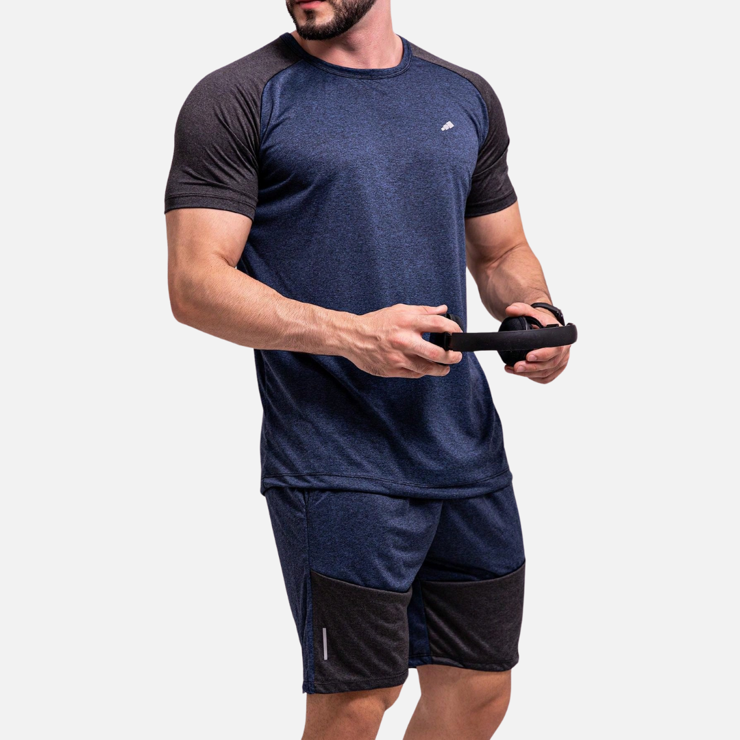 Conjunto Camiseta e Short Dry Fit Masculino Montezari MTZ22