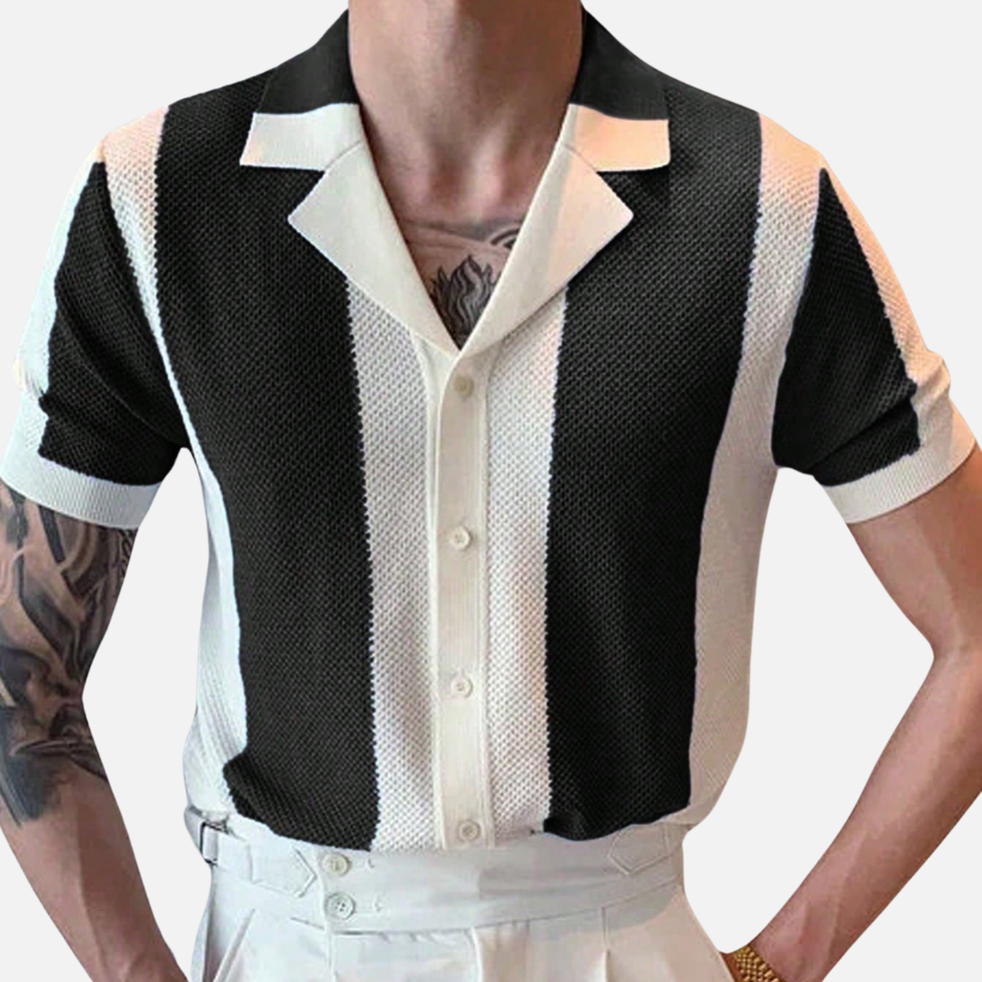 Camisa Polo Masculina De Crochê Montezari MTZ46