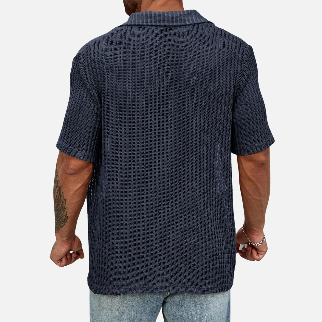 Camisa Casual Masculina de Tricô Montezari MTZ47