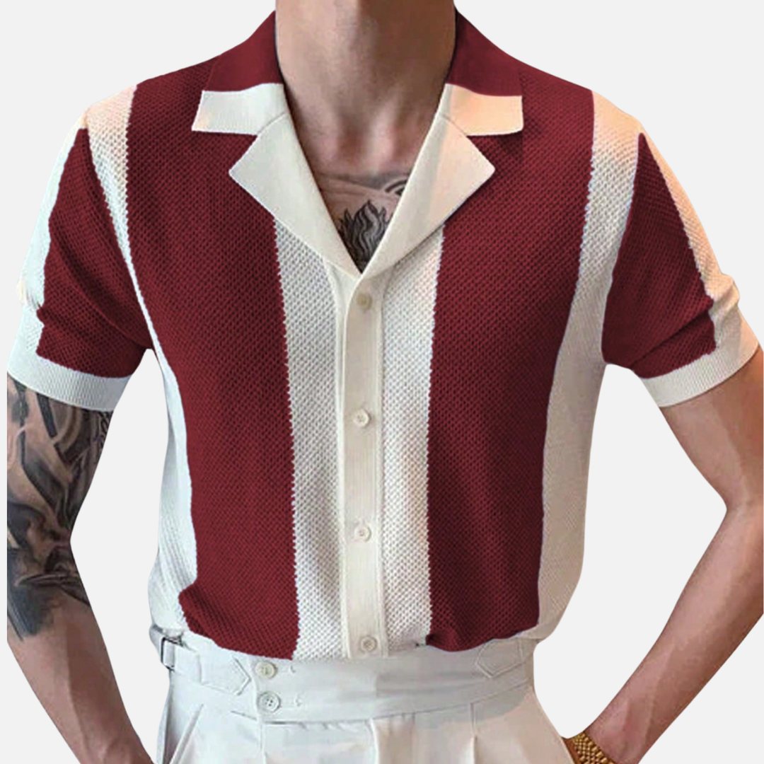 Camisa Polo Masculina De Crochê Montezari MTZ46