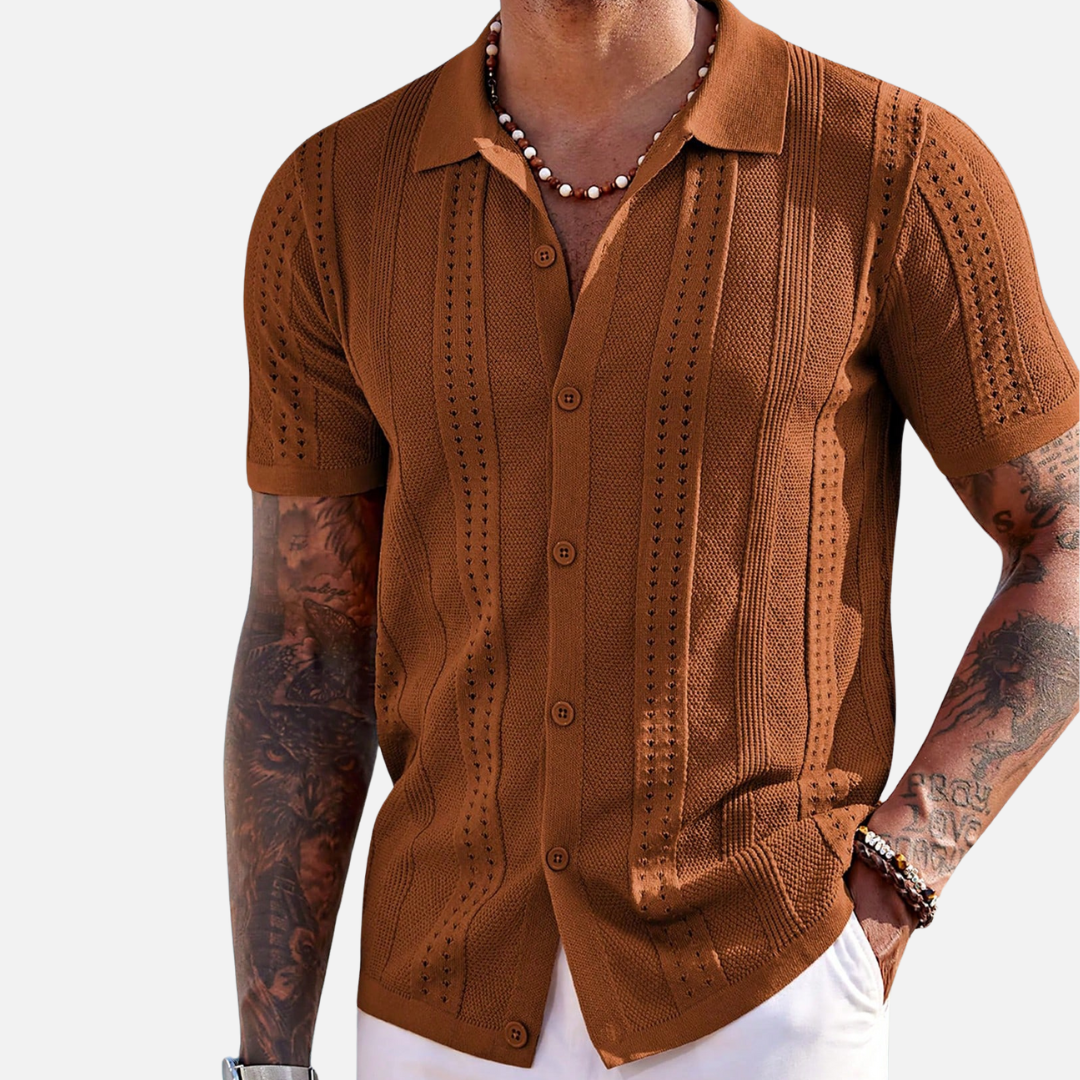 Camisa de Botão Masculina Montezari MTZ69