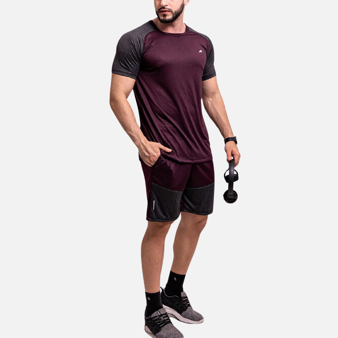 Conjunto Camiseta e Short Dry Fit Masculino Montezari MTZ22
