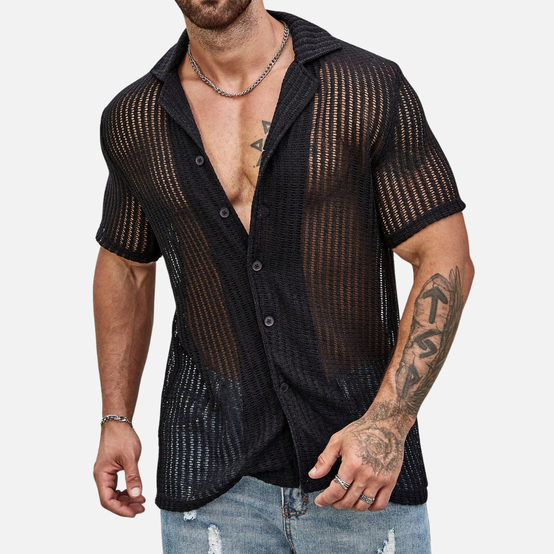 Camisa Casual Masculina de Tricô Montezari MTZ47