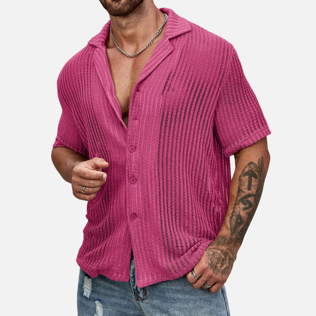 Camisa Casual Masculina de Tricô Montezari MTZ47