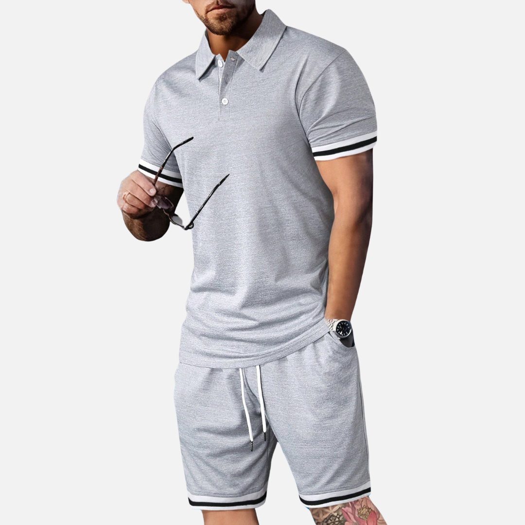 Conjunto Camisa Polo e Short Masculino Montezari MTZ40