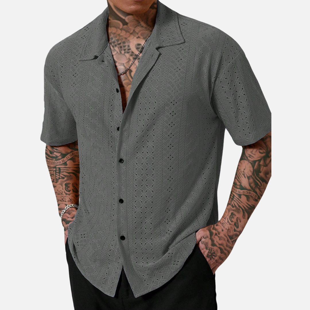 Camisa de Botão Masculina MTZ86