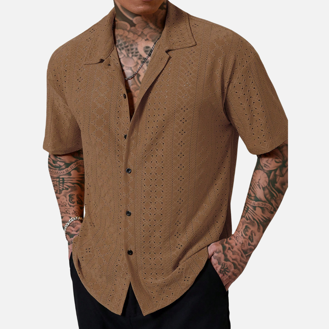Camisa de Botão Masculina MTZ86