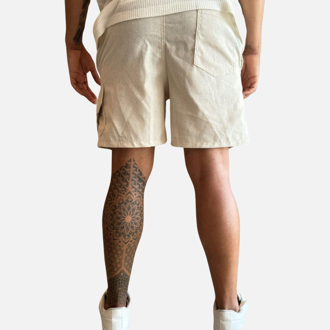 Short Cargo de Linho Masculino Montezari MTZ84