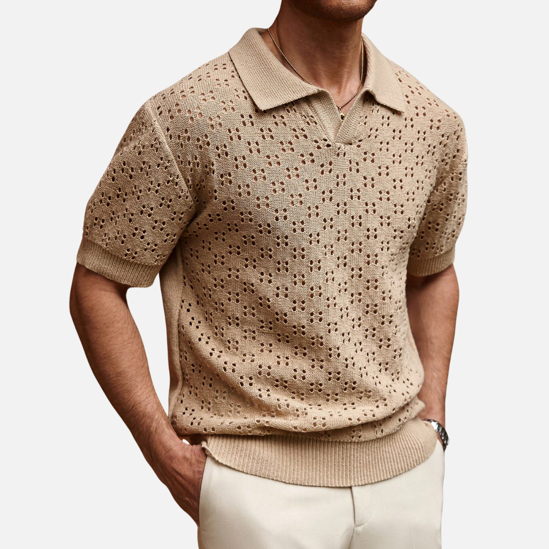 Camisa Polo Masculina Texturizada Montezari MTZ61