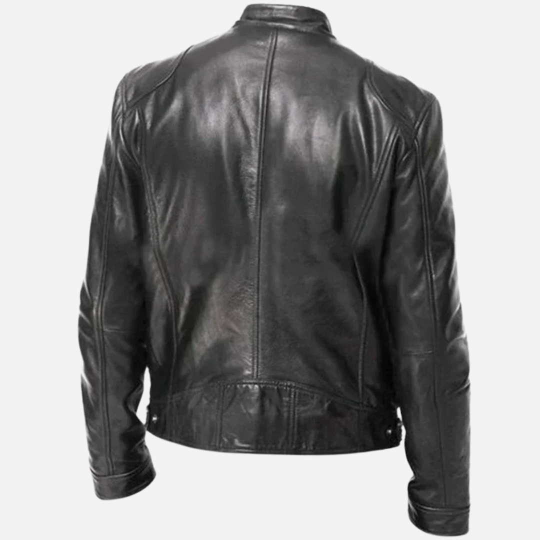 Jaqueta de Couro Masculina Montezari MTZ822