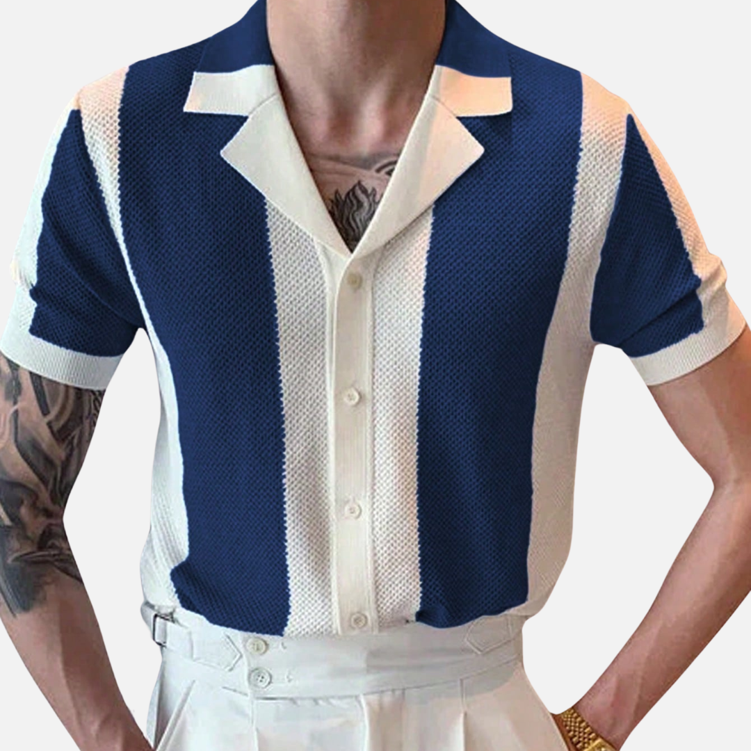 Camisa Polo Masculina De Crochê Montezari MTZ46