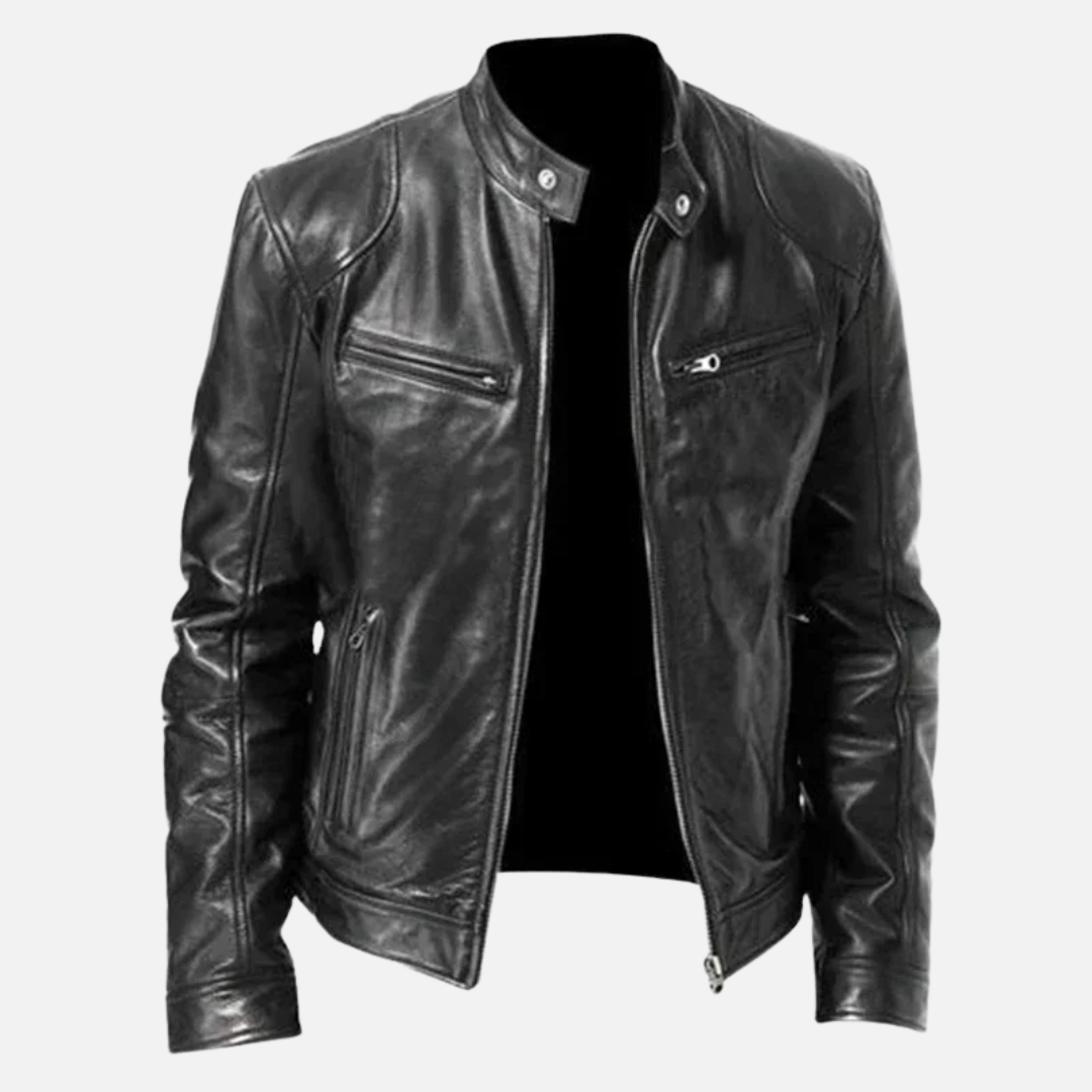 Jaqueta de Couro Masculina Montezari MTZ822