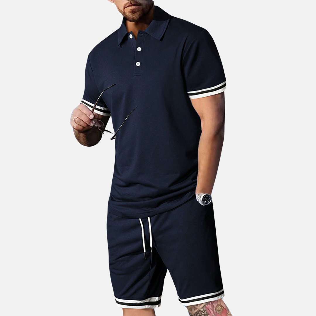 Conjunto Camisa Polo e Short Masculino Montezari MTZ40