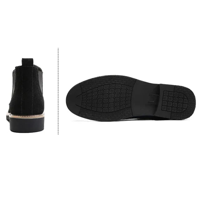 Bota Chelsea em Camurça Masculina Montezari MTZ264