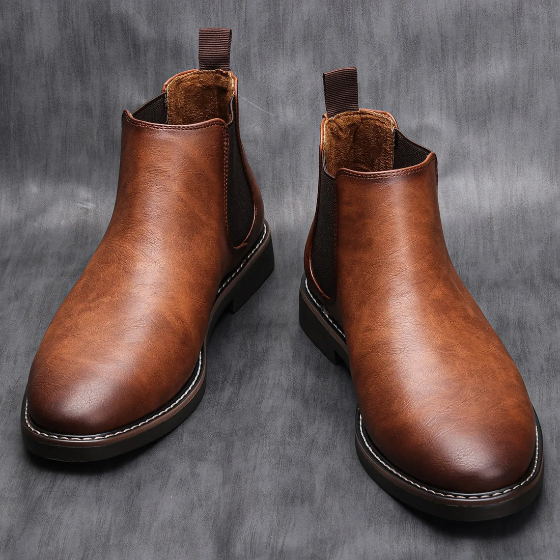 Bota Chelsea Masculina de Couro Montezari MTZ255