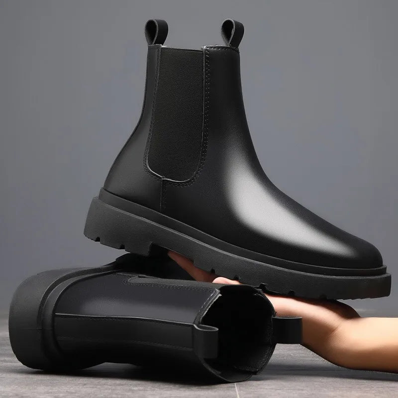 Bota Masculina Chelsea em Couro Montezari MTZ244