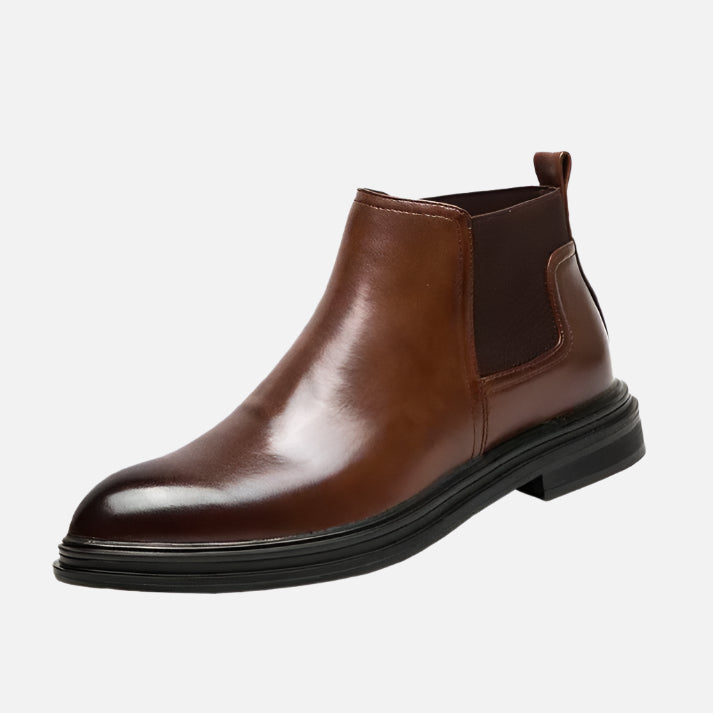 Bota Masculina Chelsea em Couro Montezari MTZ252