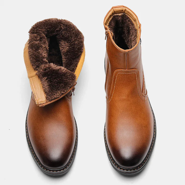Bota Masculina de Couro com Interior Forrado Montezari MTZ266