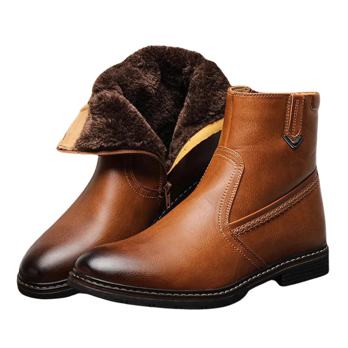 Bota Masculina de Couro com Interior Forrado Montezari MTZ266