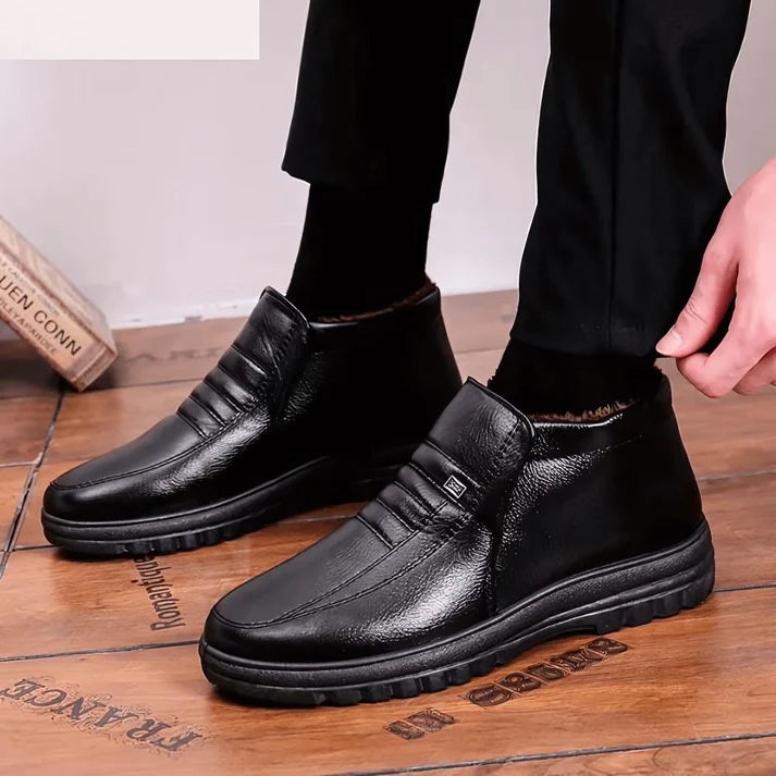 Bota Masculina de Inverno Forrada em Lã Montezari MTZ265