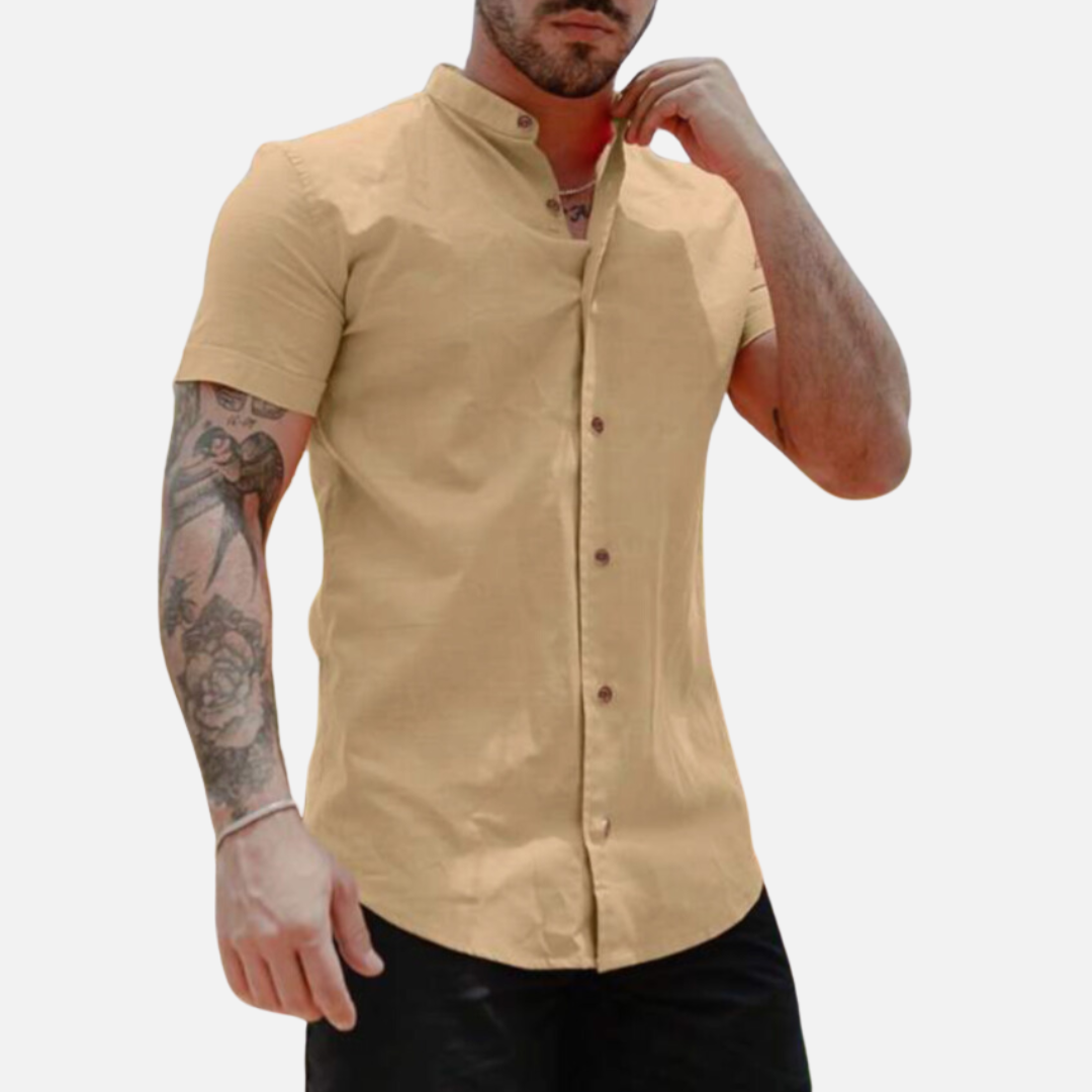 Camisa de Linho Masculina Montezari MTZ27