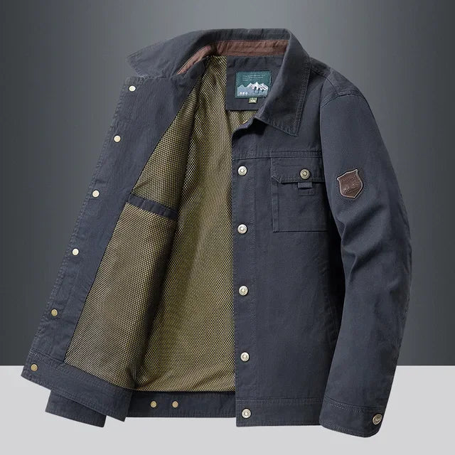 Jaqueta Casual Masculina em Algodão Montezari MTZ171