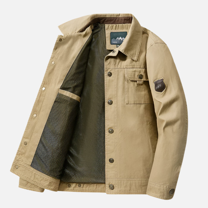 Jaqueta Casual Masculina em Algodão Montezari MTZ171