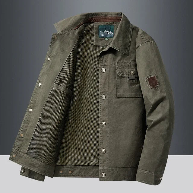 Jaqueta Casual Masculina em Algodão Montezari MTZ171