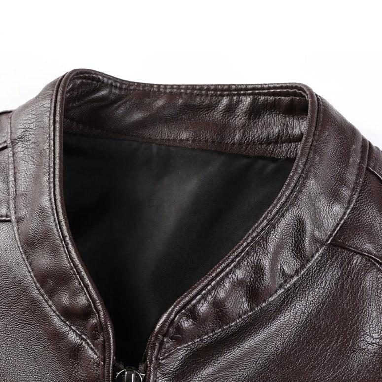 Jaqueta De Couro Masculina Montezari MTZ165