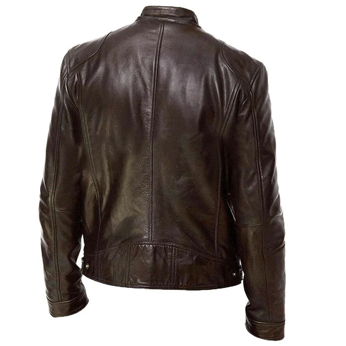 Jaqueta de Couro Masculina Montezari MTZ187