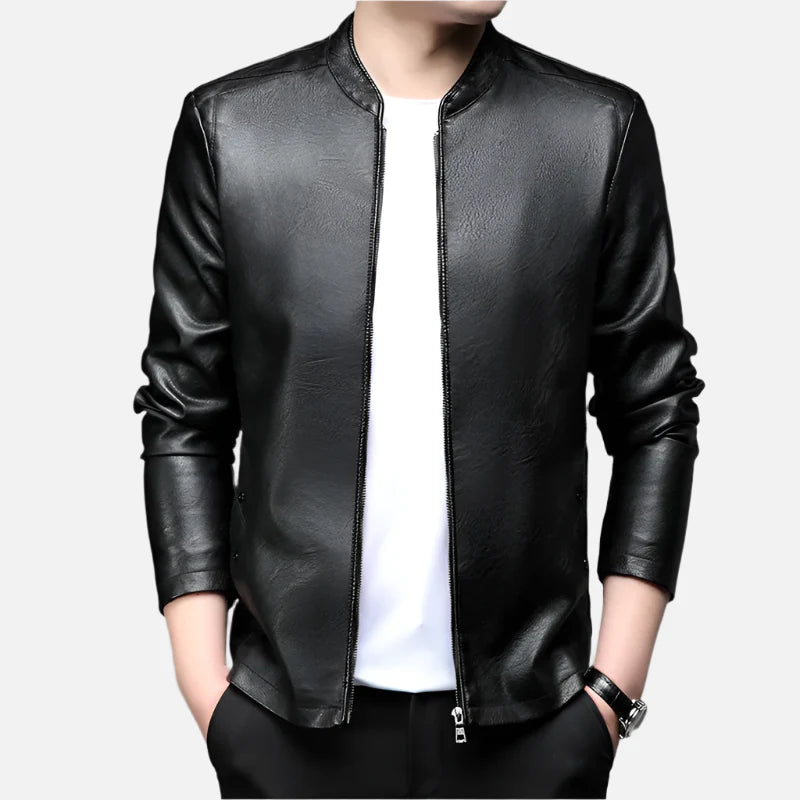 Jaqueta De Couro Masculina Montezari MTZ165