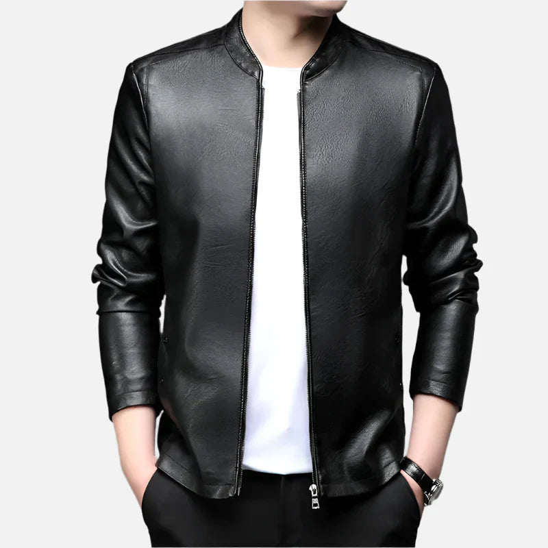 Jaqueta De Couro Masculina Montezari MTZ165
