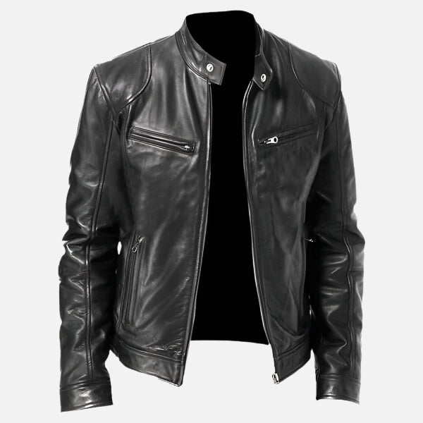 Jaqueta de Couro Masculina Montezari MTZ187