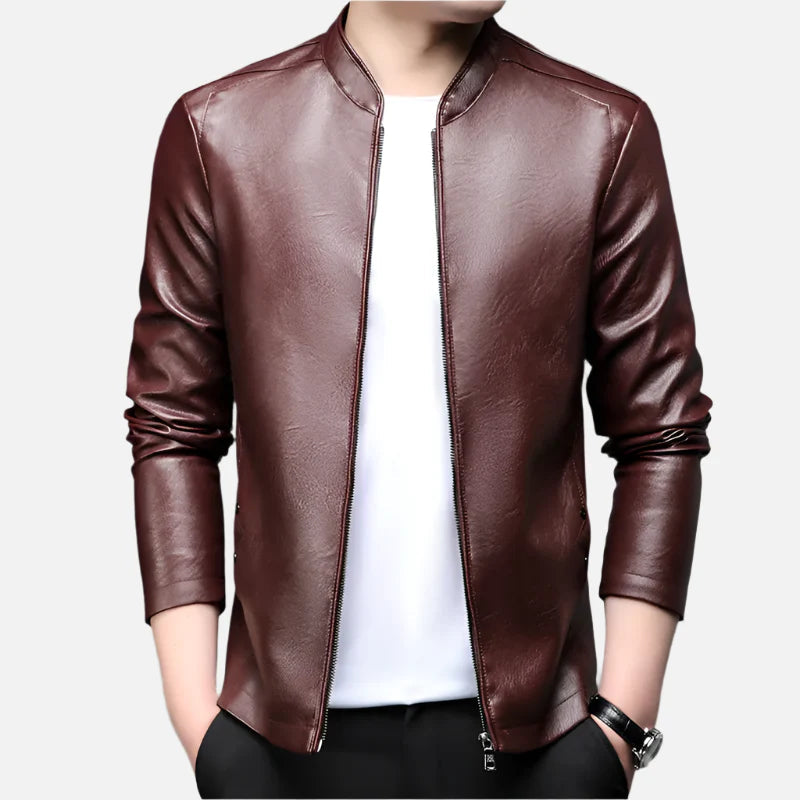 Jaqueta De Couro Masculina Montezari MTZ165