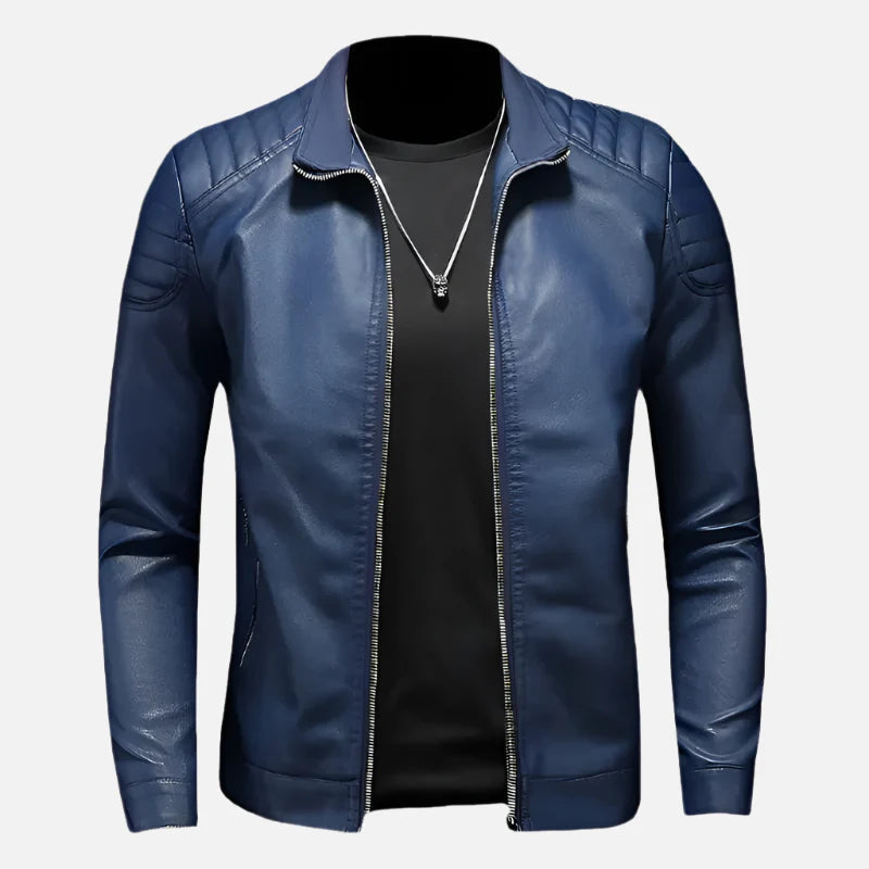 Jaqueta de Couro Motociclista Masculina Montezari MTZ161