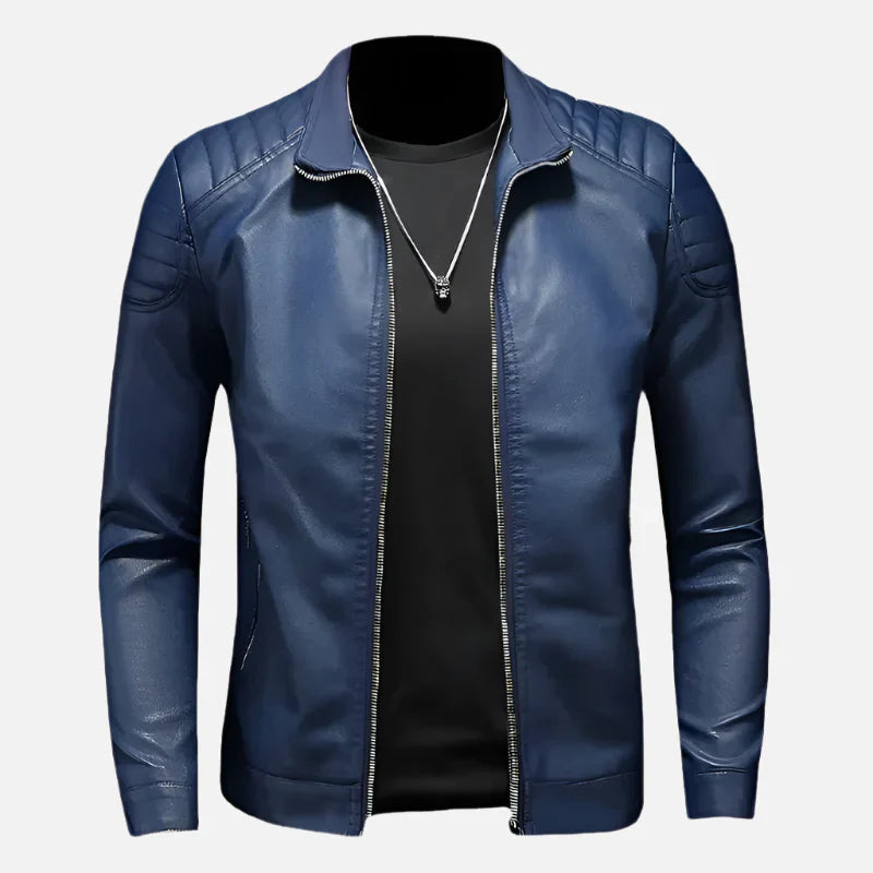 Jaqueta de Couro Motociclista Masculina Montezari MTZ161