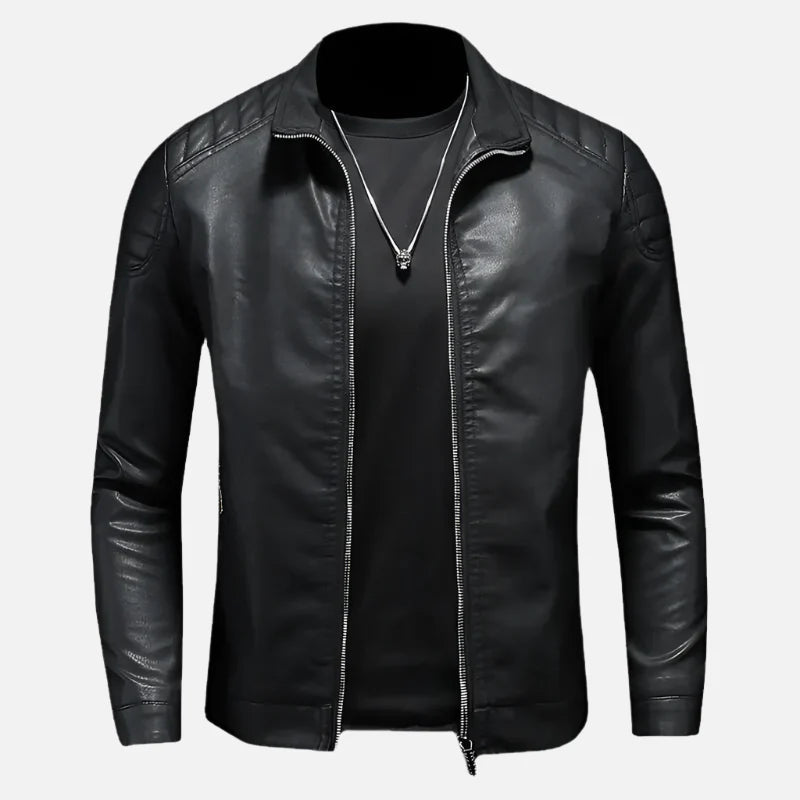 Jaqueta de Couro Motociclista Masculina Montezari MTZ161