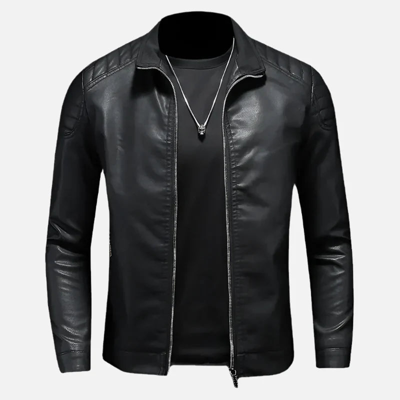 Jaqueta de Couro Motociclista Masculina Montezari MTZ161