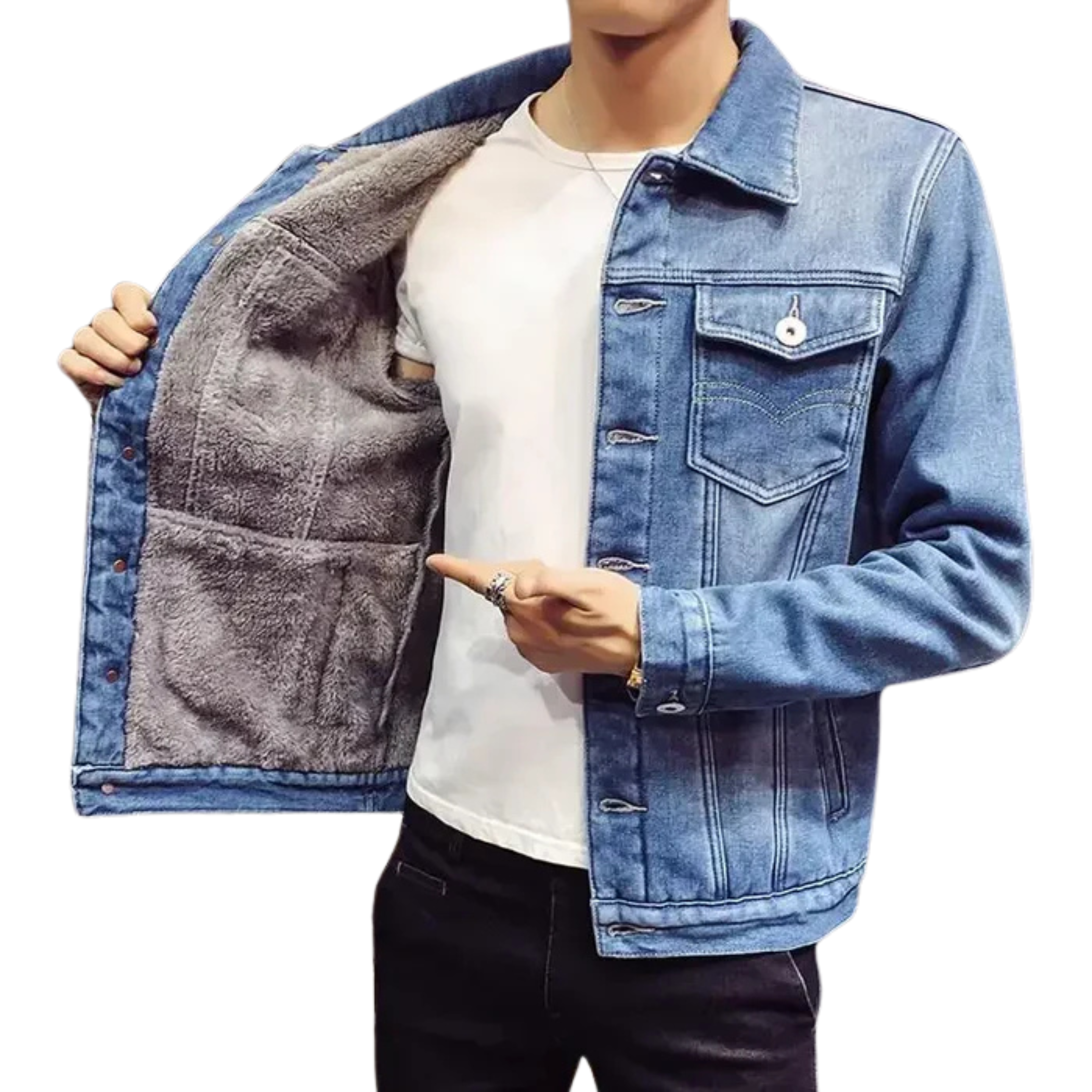 Jaqueta Jeans Masculina Montezari MTZ114