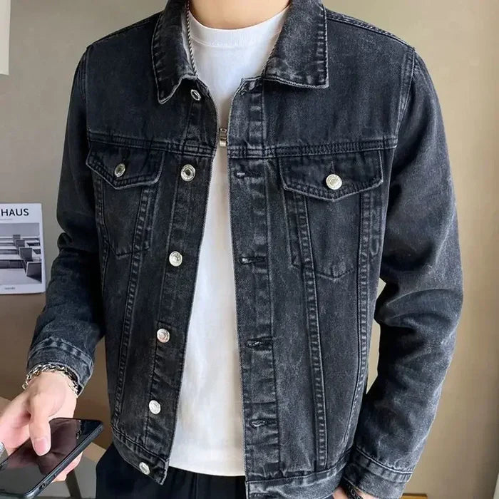 Jaqueta Jeans Masculina com Botões Montezari MTZ151