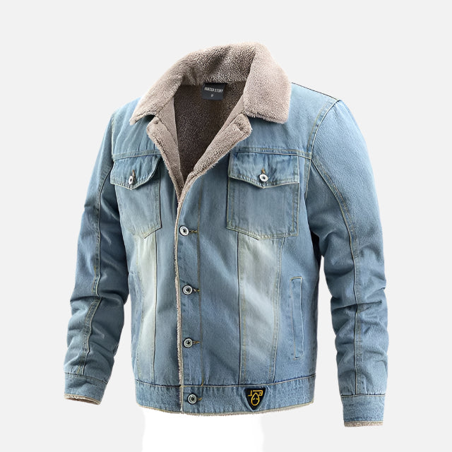 Jaqueta Jeans Masculina com Interior Forrada Montezari MTZ127