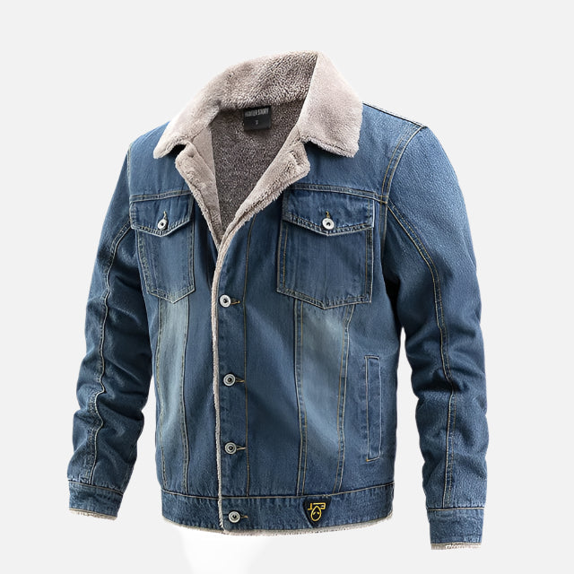 Jaqueta Jeans Masculina com Interior Forrada Montezari MTZ127
