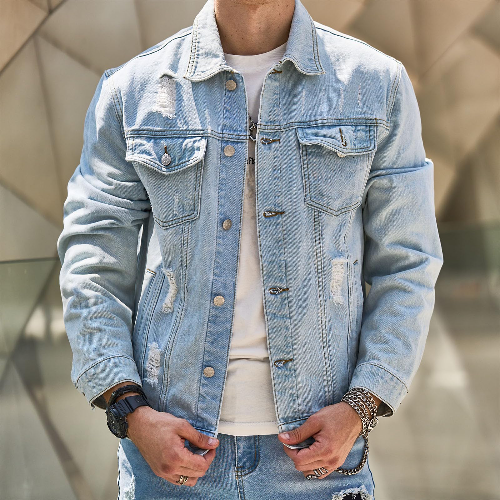 Jaqueta Jeans Masculina Montezari MTZ148
