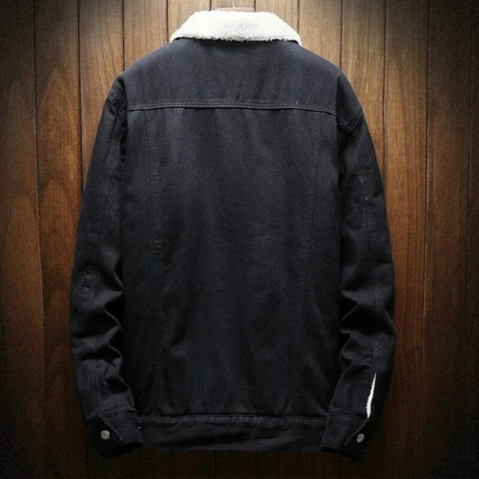 Jaqueta Jeans Masculina Forrada em Lã Montezari MTZ189